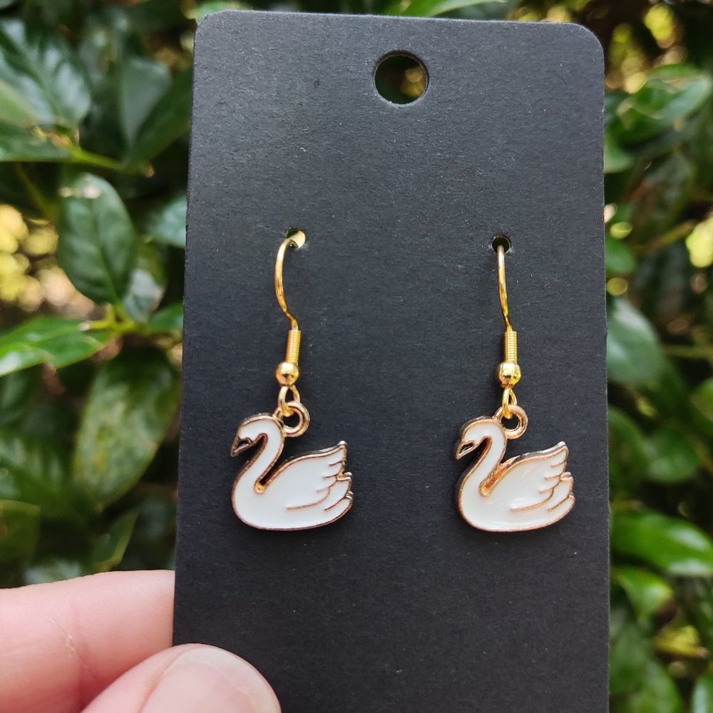 Swan Earrings